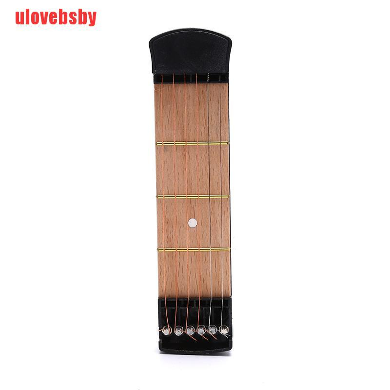 [ulovebsby]6 Tone Pocket Guitar Practice Neck Portable Guitar Chord Trainer Tools Beginner