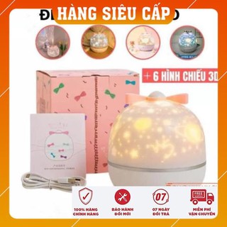 [BH 12 THÁNG] Đèn ngủ ngàn sao,đèn ngủchiếu sao 3D chiếu trần quay tự động TẶNG kèm 6 hình chiếu