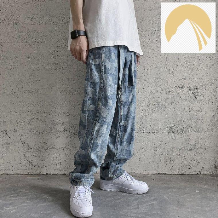 👘 Quần Jeans Lửng Ống Rộng Phong Cách Hàn Quốc Dành Cho Nam 👘
