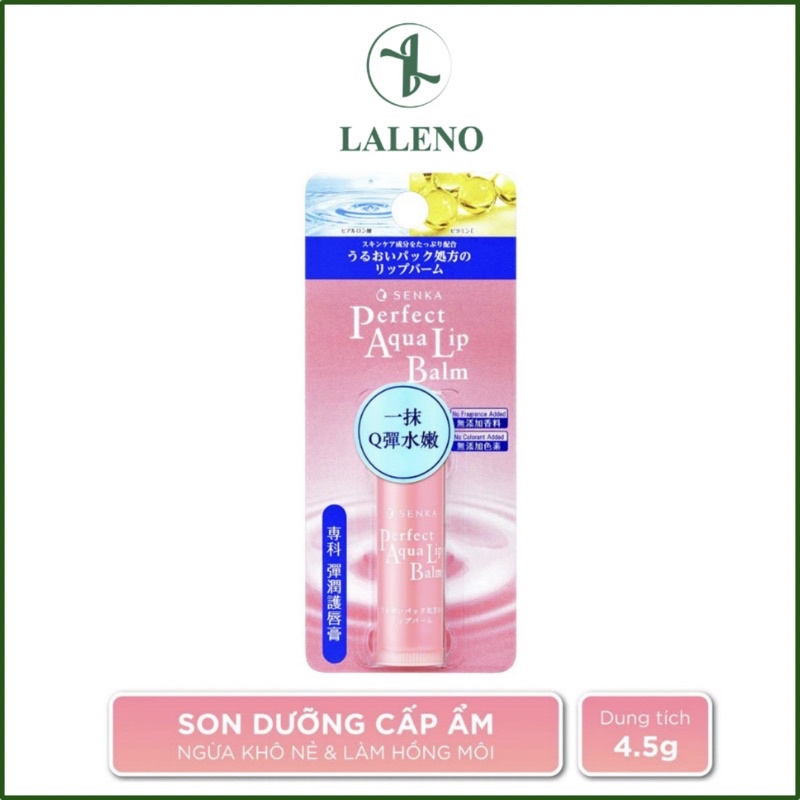 Son dưỡng môi cấp ẩm Senka Perfect Aqua Lip Balm 4.5g / tinh chất dưỡng môi lip essence 10g