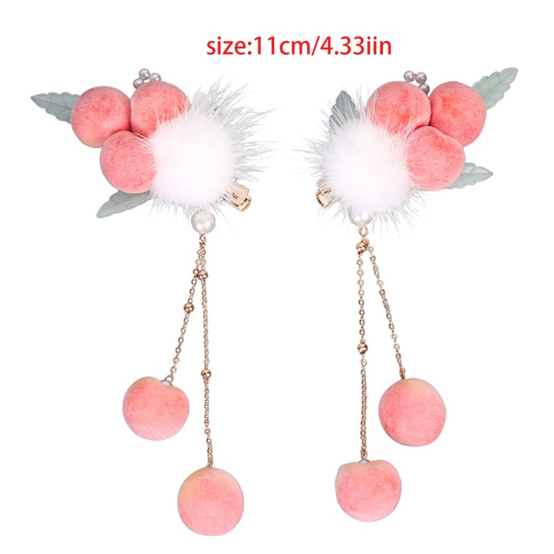 Kẹp Tóc Tua Rua Đính Ngọc Trai Giả Bằng Hợp Kim Phong Cách Vintage