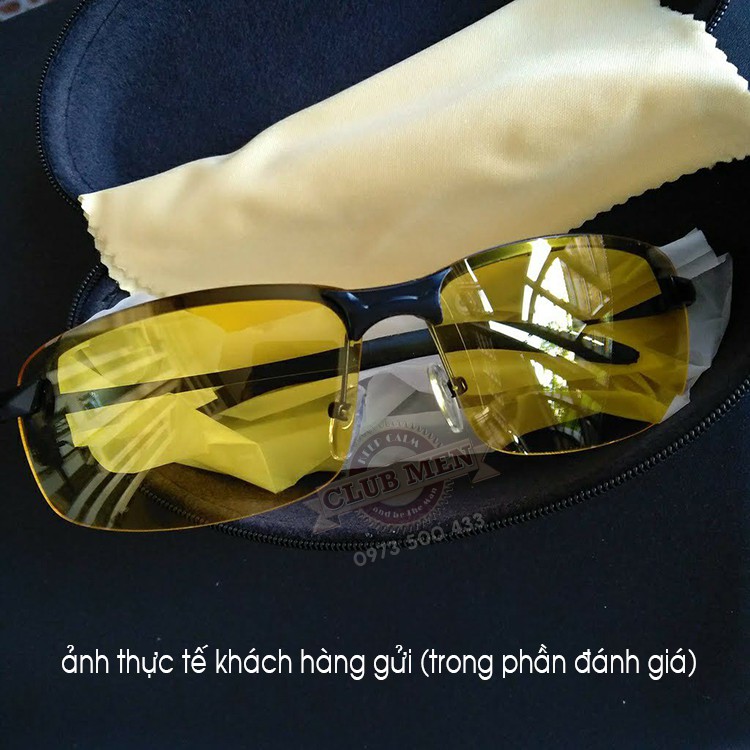 Kính đi đêm chống lóa đèn xe cao cấp RB3043, có hộp đựng