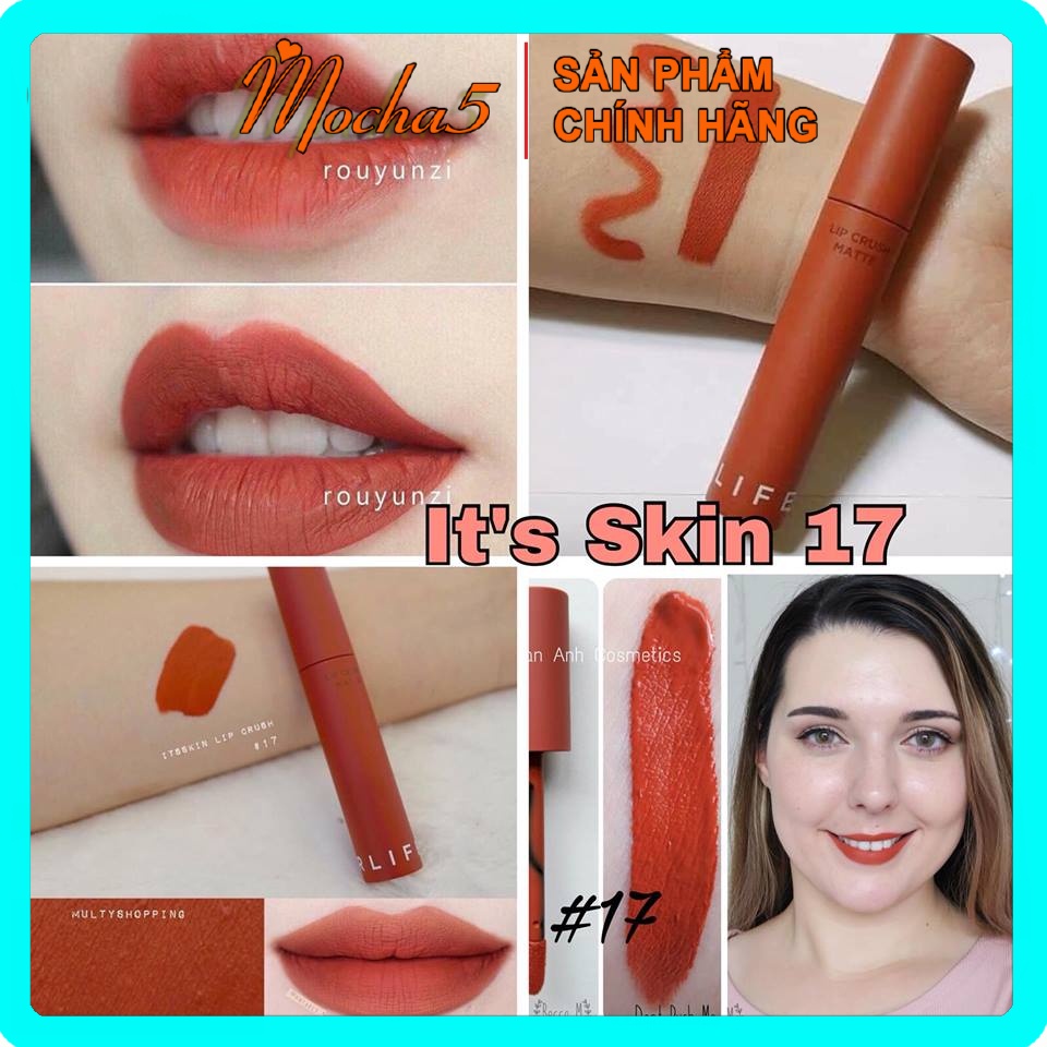 Sỉ son kem lì ITS SKIN Life Color Lip Crush Matte không khô môi màu 01-15