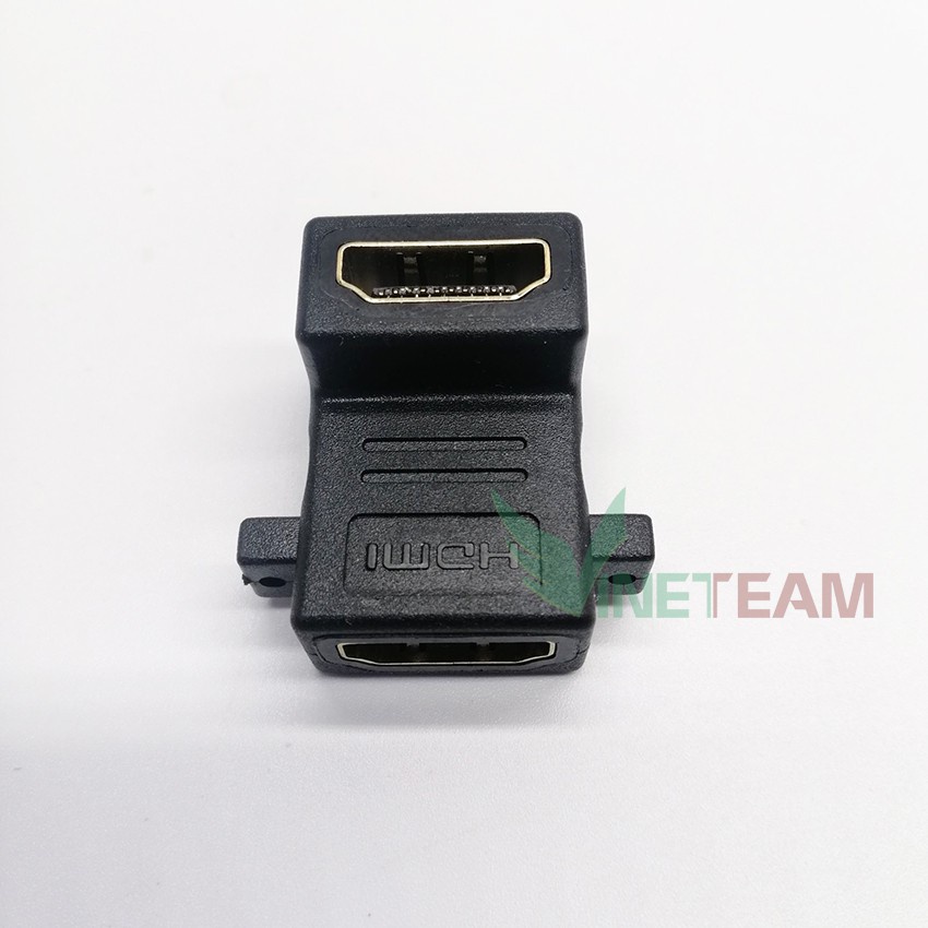Đầu nối HDMI đổi góc 90 độ 2 đầu âm -dc770