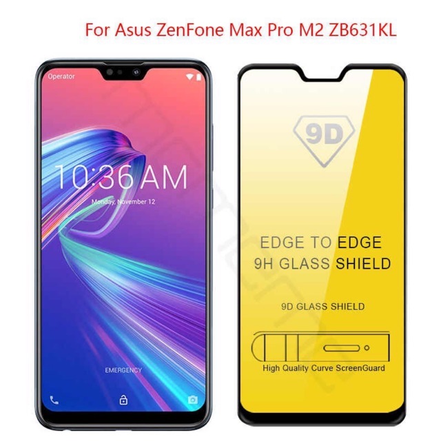 Zenfone Max Pro M2_Kính cường lực 9D Full màn hình, Full keo siêu đẹp