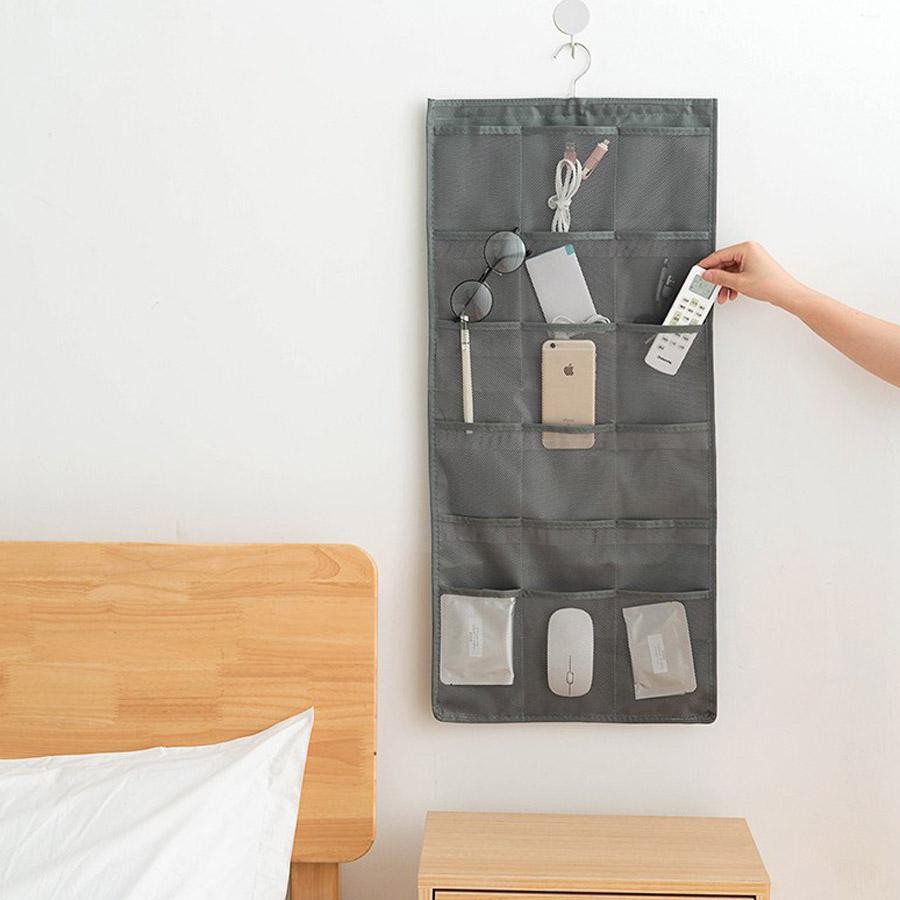 Túi vải treo đồ lót tất vớ 30 ngăn- Túi treo đồ tiện lợi- Túi treo đa năng 2 mặt-kt40x80cm