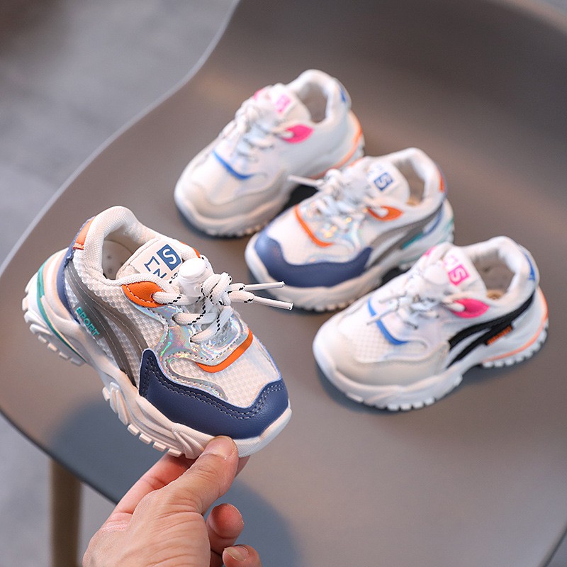 Giày thể thao cho bé, Giày sneaker bé trai bé gái phối nhiều màu đáng yêu phong cách Hàn Quốc mẫu mới nhất M329