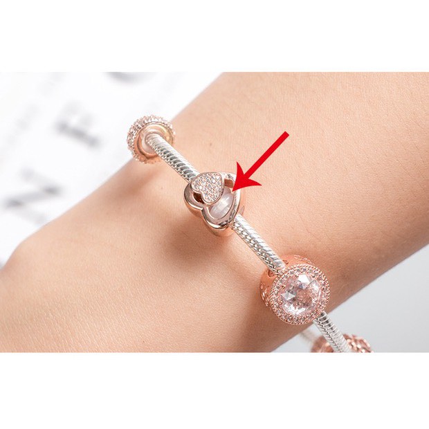 Chốt cao su chặn charm bạc S925 pandora bịch 10 hạt