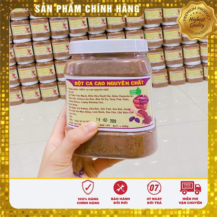 Bột ca cao nguyên chất Daklak, hộp 500gr | BigBuy360 - bigbuy360.vn