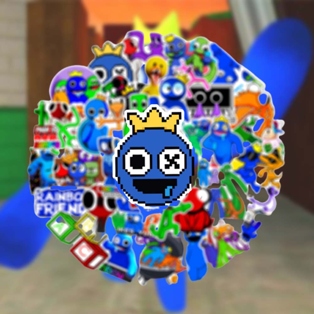 50 pcs Rainbow Friends Roblox Rainbow Friends Graffiti Stickers