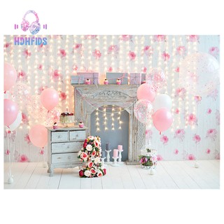 Bong bóng trang trí tiệc sinh nhật 1 tuổi 7x5ft