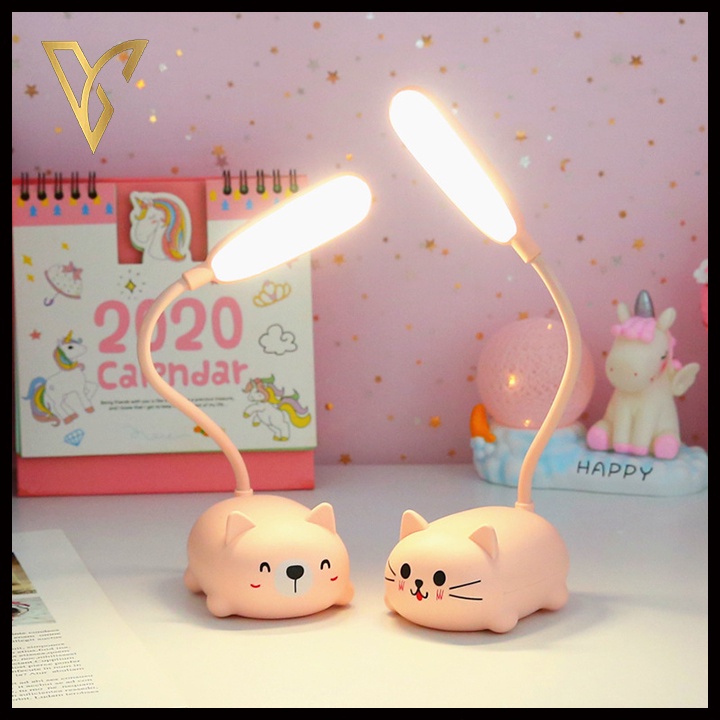 Đèn Học Mini Để Bàn Học Sinh Siêu Sáng Đèn Học Hình Thú Dễ Thương Cute