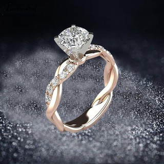 Nhẫn Đính Hôn Đính Đá Zircon