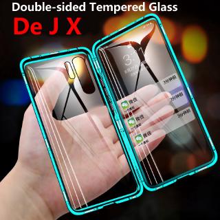 Ốp điện thoại lật 2 mặt kính từ tính cho Samsung Note 10 Plus Note 8 9 Note 10 Lite A51 A71
