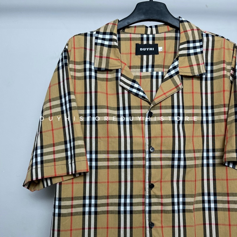 Áo sơ mi cộc tay BBR / Áo sơ mi unisex nam nữ form rộng / Ảnh thật | BigBuy360 - bigbuy360.vn