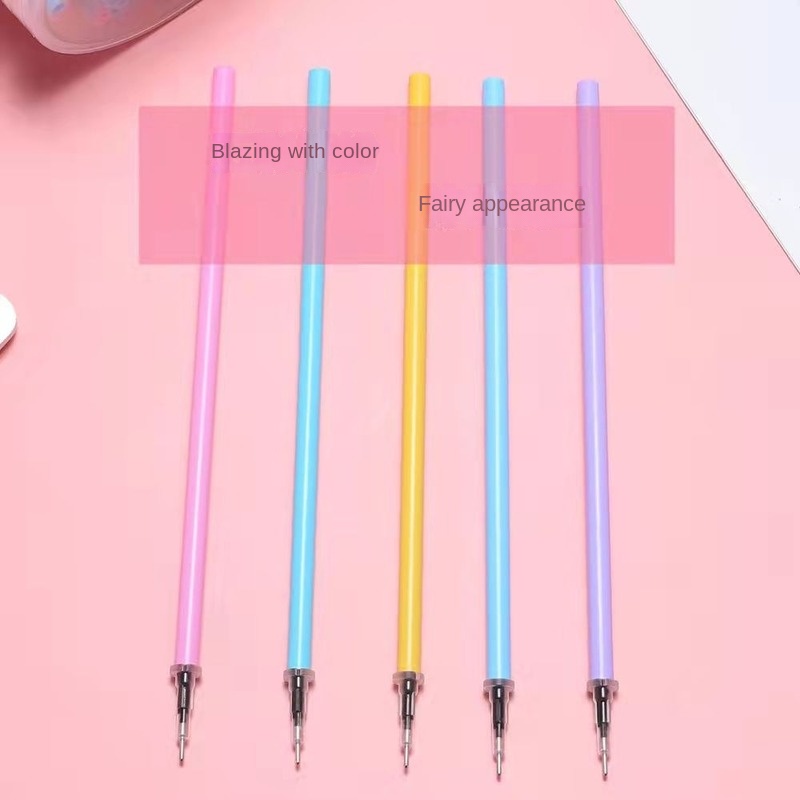 Bút Bi Mực Đen Ngòi 0.5mm 145mm Màu Macaron