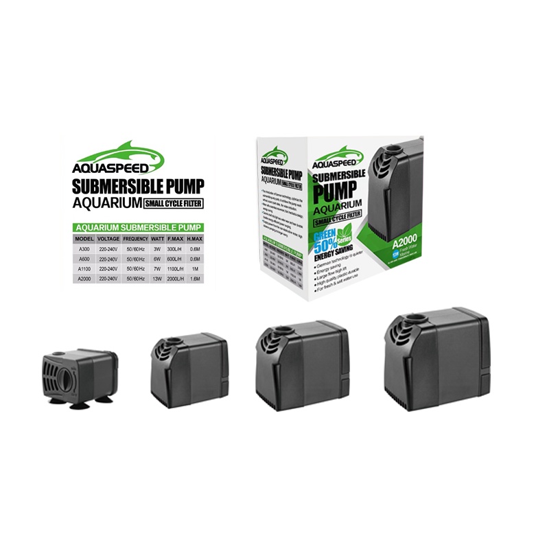 Máy bơm bể cá cảnh AQUASPEED A300; A600; A1100; A2000