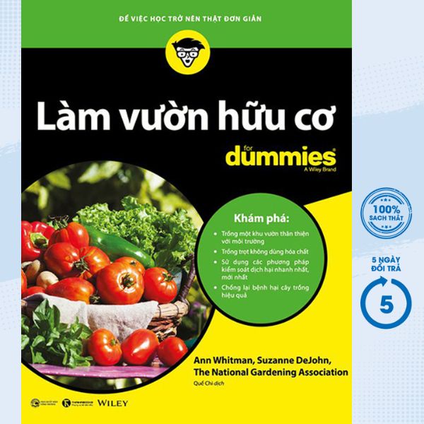Sách - Làm Vườn Hữu Cơ For Dummies - THA