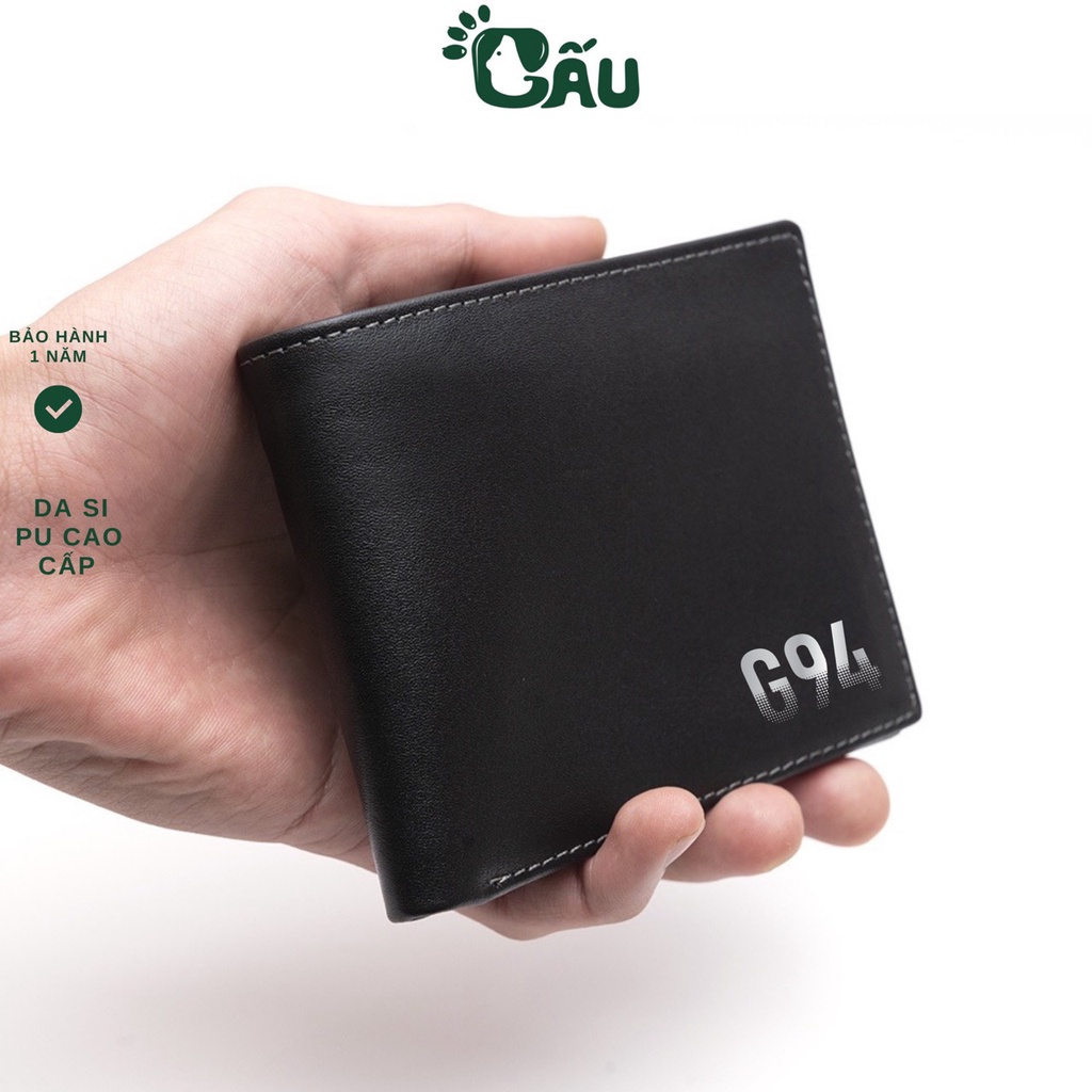 Ví nam Gấu 194 chất liệu da Si PU cao cấp nam mini sang chảnh - G94