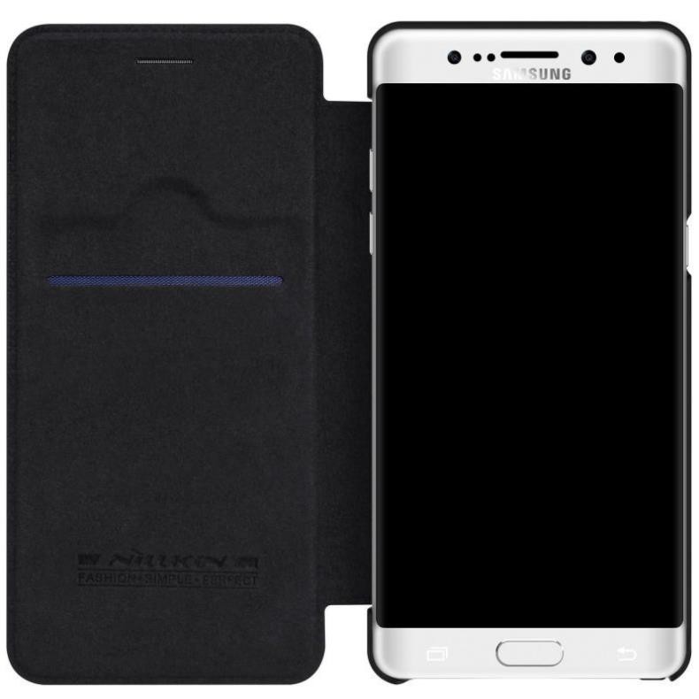 Bao da dành cho Samsung Galaxy Note FE / 7 hiệu Nillkin Qin (Chất liệu da cao cấp, có ngăn đựng thẻ) - Hàng chính hãng