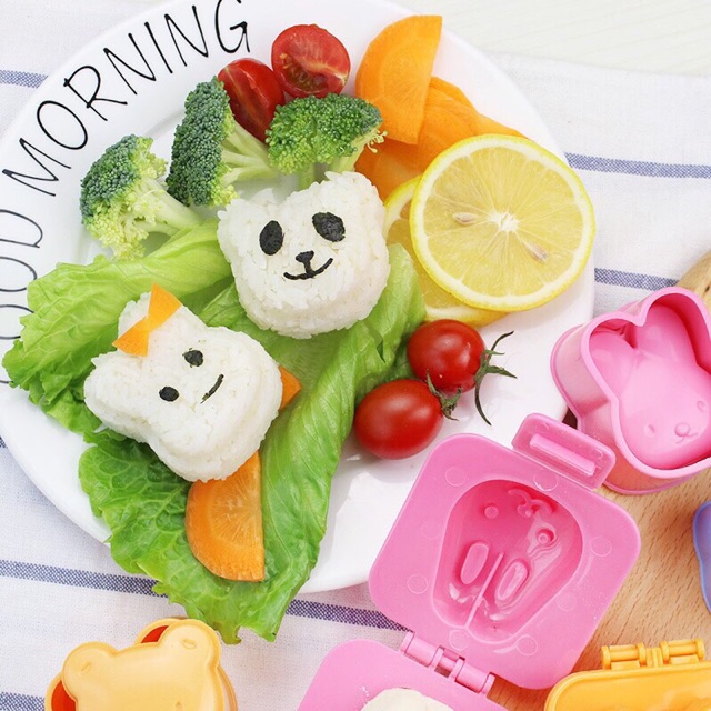 Set 6 khuôn cơm/ bánh ăn dặm kiểu Nhật cho bé