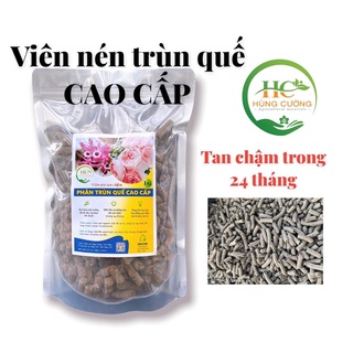 Phân trùn quế cao cấp viên nén tan chậm trong 24 tháng