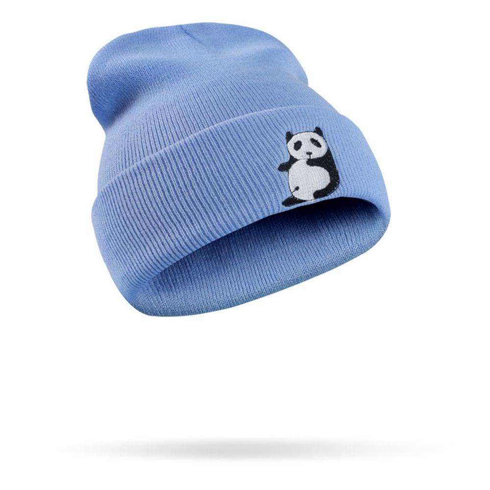 Mũ Beanie Dệt Kim Màu Trơn Dễ Thương Chất Lượng Cao Cho Nữ