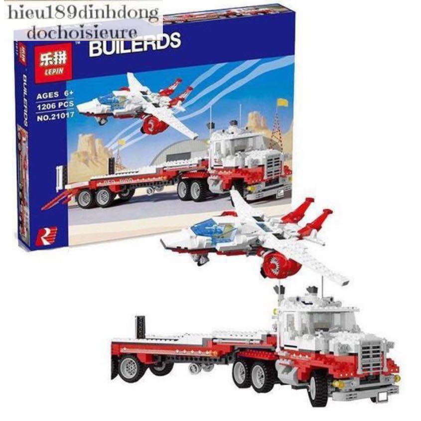 Lắp ráp xếp hình Xe Đầu Kéo máy bay Chim Đỏ Thế Hệ 2 5591 Lepin 21017