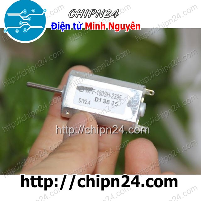 [1 CÁI] Động cơ DC 180 SH180 trục dài 1-6VDC