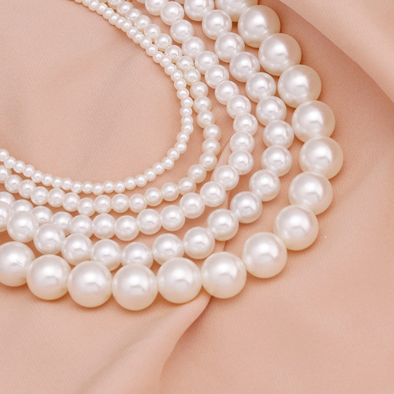 Vòng Cổ Ngọc Trai Trắng Thanh Lịch Cho Nữ