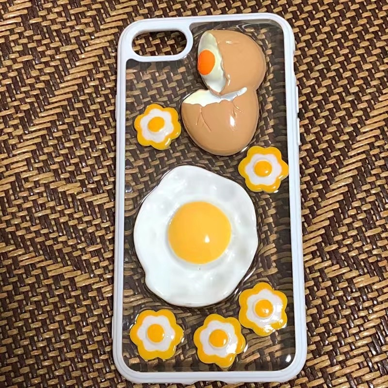 Ốp lưng điện thoai hình bánh mì trứng ốp la cho IPHONE
