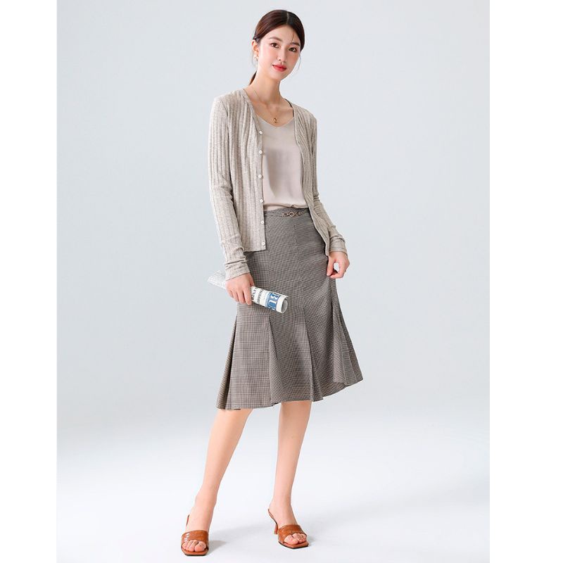 Áo khoác Cardigan len cổ V mỏng nhẹ thời trang công sở thu đông Hàn Quốc AL07 MICHA