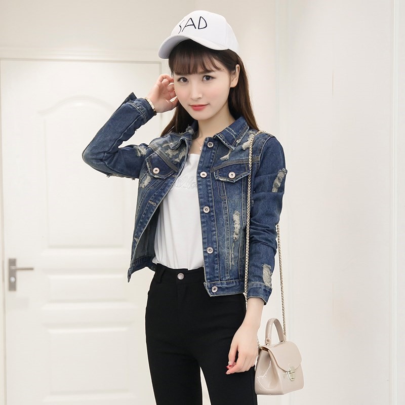 [FREESHIP 150K] Áo Khoác Jean Nữ Cao Cấp OHS782