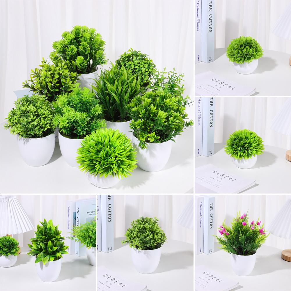 Chậu Cây Bạch Đàn Nhân Tạo Để Bàn Trang Trí Tiệc