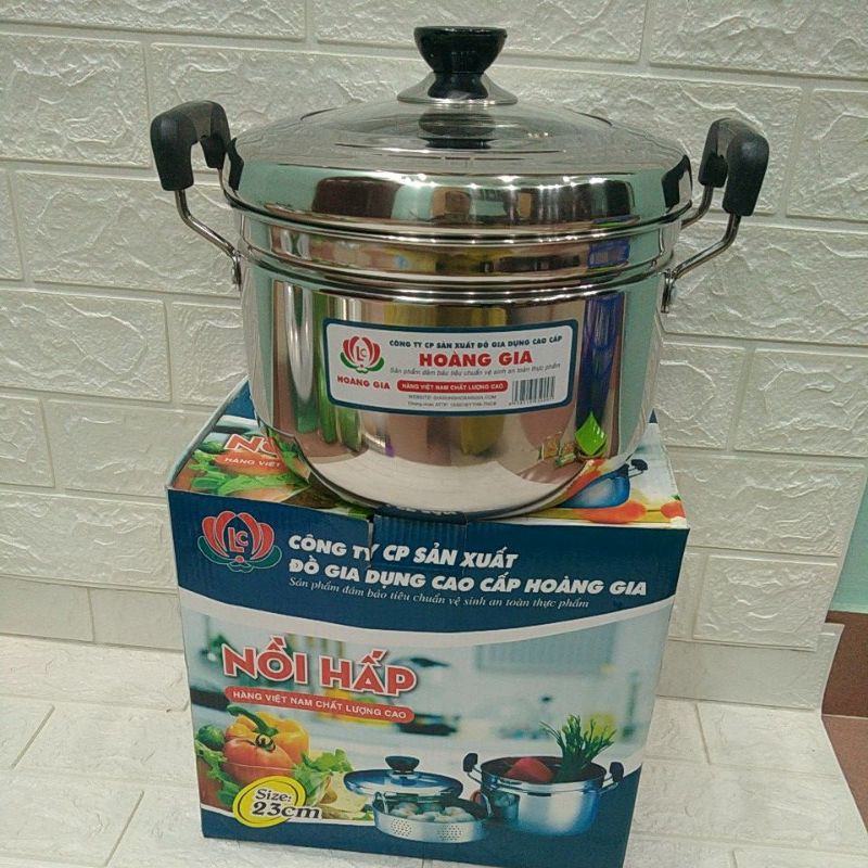 Bộ nồi inox  luộc gà ,hấp xôi