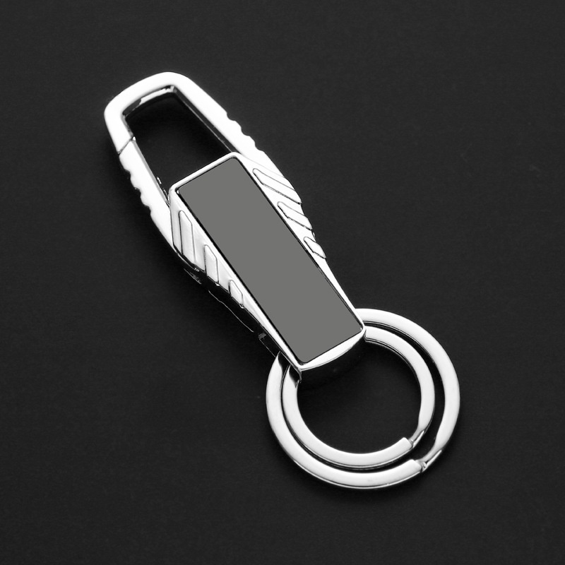 Móc khóa xe vòng thép - Hợp kim mạ tĩnh điện mẫu - Size 2.5 x 8 cm - bền đẹp phong cách chắc