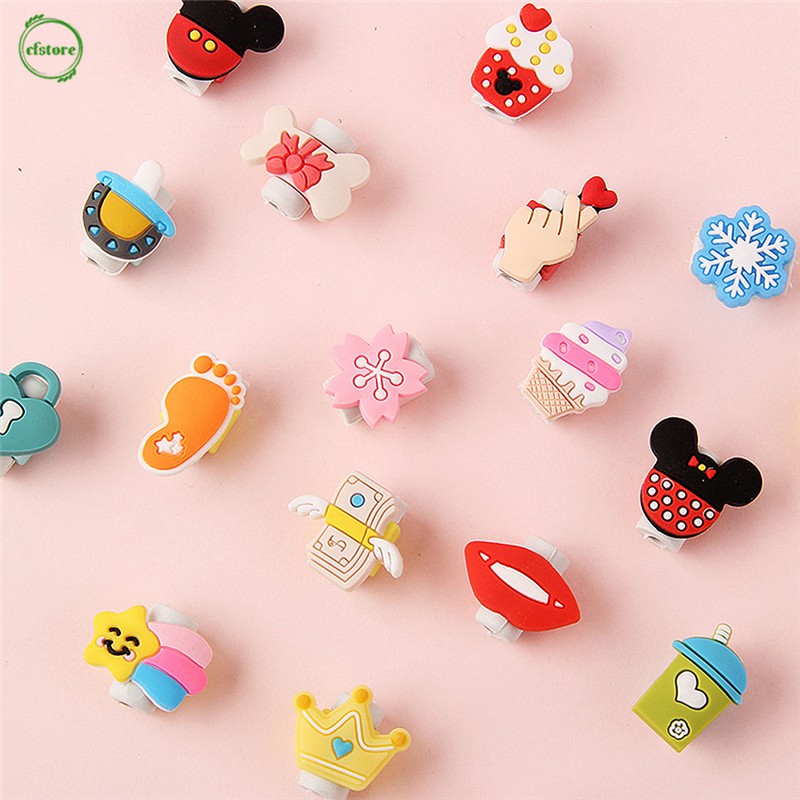 Phụ kiện bảo vệ đầu dây cáp kiểu hoạt hình dễ thương tiện dụng