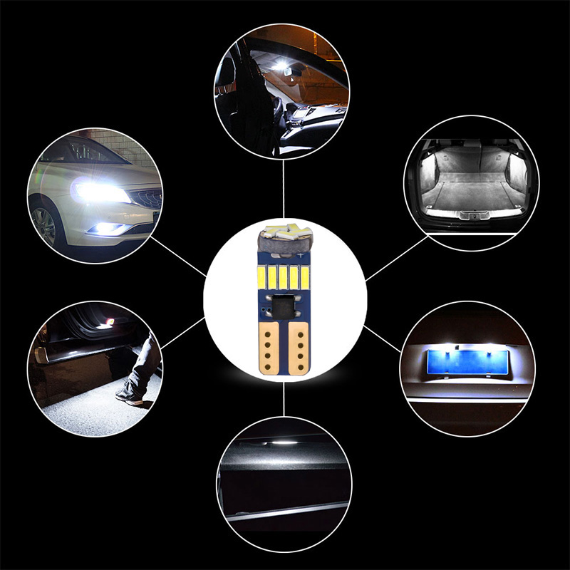 Đèn Led T10 15 Smd 4014 Siêu Sáng Cho Xe Hơi