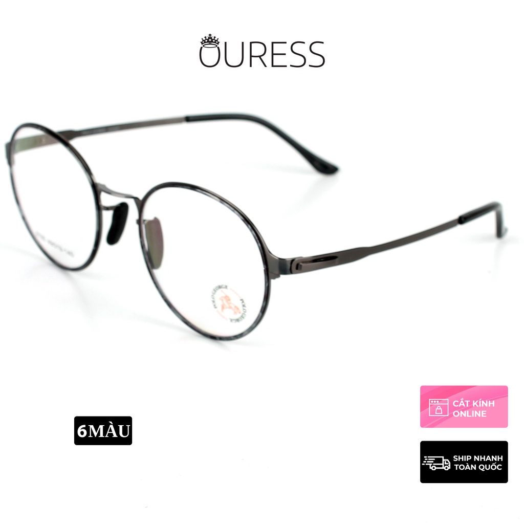 Gọng kính hợp kim siêu nhẹ hợp thời trang nam nữ trendy Ouress 8100