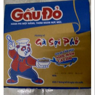 Thung Mì tôm gấu đỏ gà sợi phở  65g / gói (30 gói)