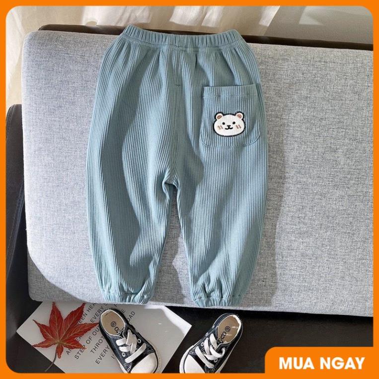 SALE 35%- Quần len tăm cho bé quần bé trai bé gái thu đông bo chun cực mềm mịn siêu dễ thương từ 8 - 16kg