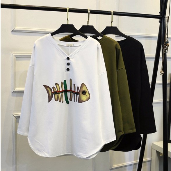 U2218 Áo thun nữ dài tay cho người mập hàng nhập- giá 430k