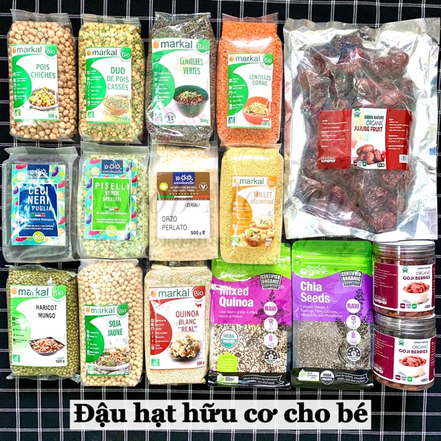 Đậu Hạt Hữu Cơ Cho Bé Ăn Dặm 100G