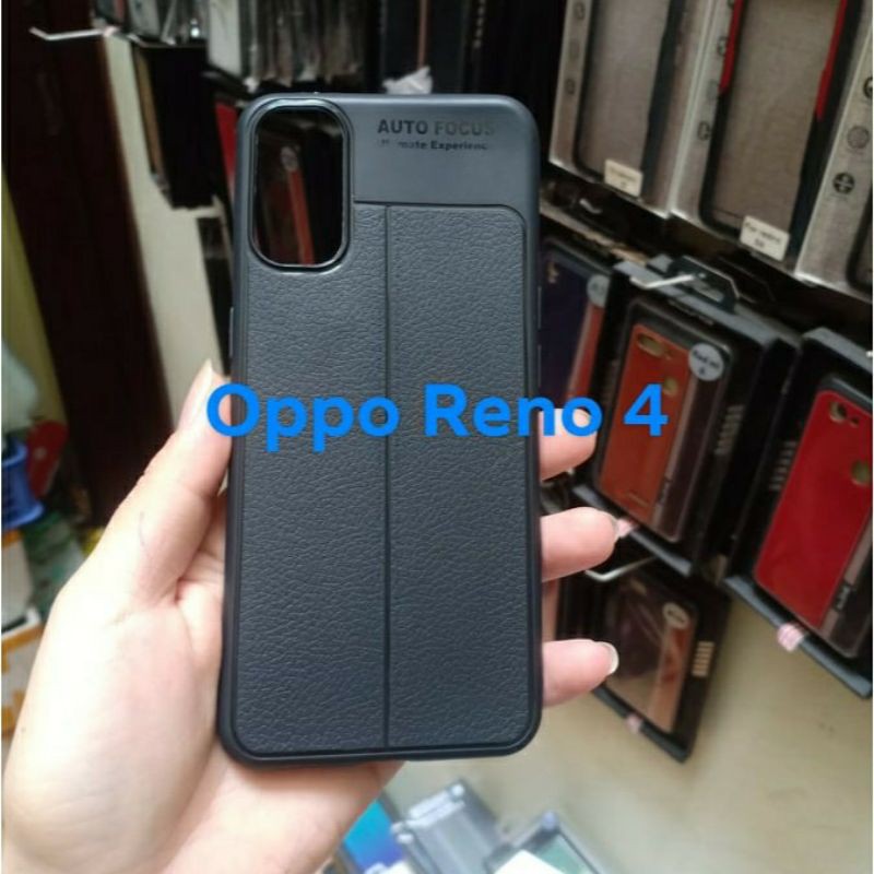 ốp lưng oppo reno 4 / reno 4 pro vân da sang chảnh hiệu auto focus