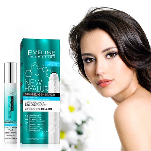 [Chuẩn Auth] Lăn Xóa Nhăn Trẻ Hóa Vùng Da Mắt Eveline New Hyaluron 15ml