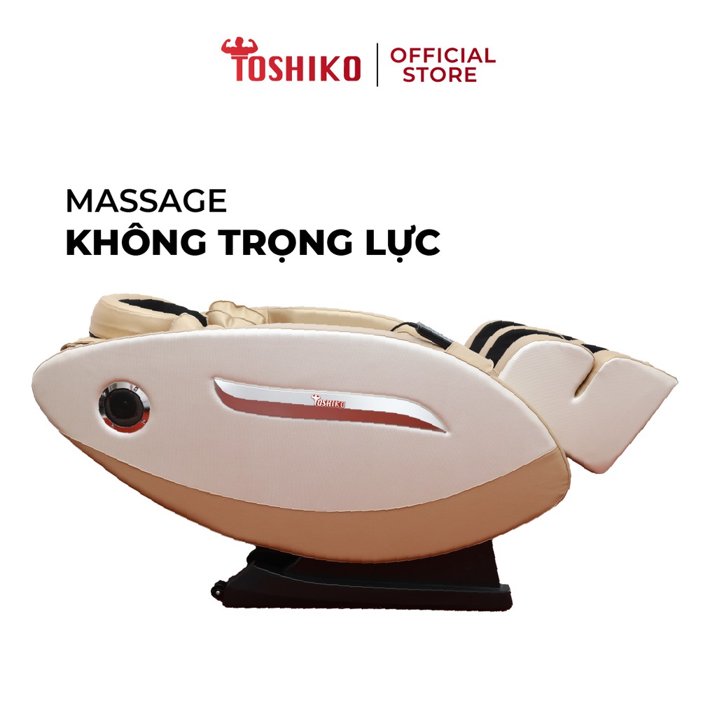 Ghế massage trị liệu toàn thân TOSHIKO T8 Bảo Hành 6 năm công nghệ con lăn 4D và túi khí Nhật Bản cao cấp