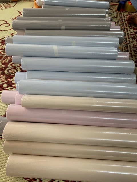Giấy dán tường be trơn , vân nổi , khổ 45cm cuộn dài 10m | BigBuy360 - bigbuy360.vn