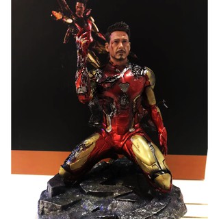 (Hàng oder) Mô hình Iron Man Mk85 Damage tỉ lệ 1/6 Có LED cao cấp 24cm