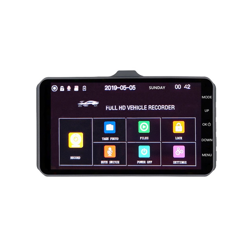 Camera Chiếu Hậu Hai Ống Kính DVR Hd 1080P Cho Xe Hơi