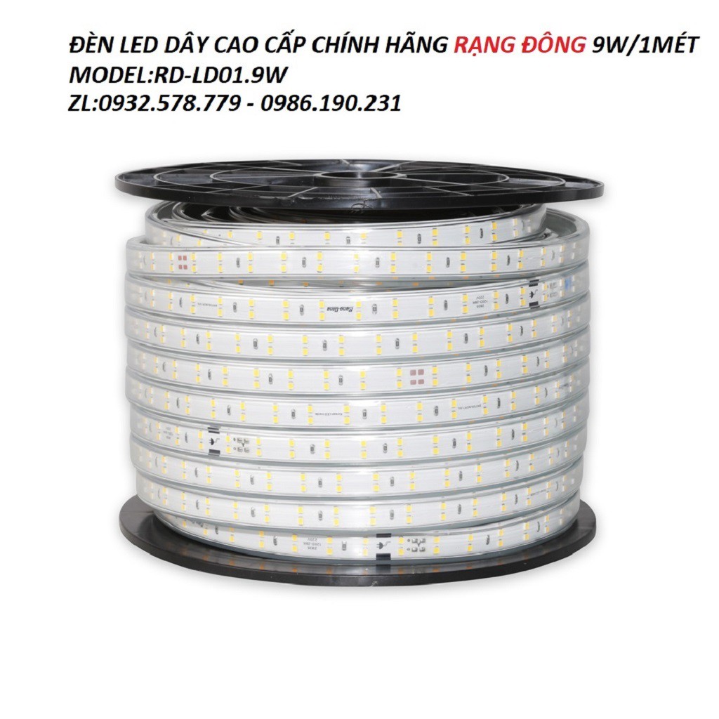 ĐÈN LED DÂY CAO CẤP RẠNG ĐÔNG,ĐÈN LED HẮC TRẦN ĐƠN GIÁ THEO MÉT